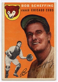 Vintage Baseball Card 1954 Topps BOB SCHEFFING #76
