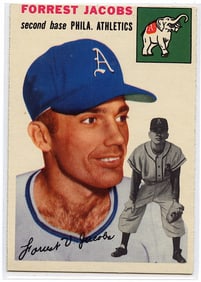 Vintage Baseball Card 1954 Topps FORREST JACOBS #129