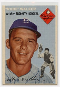 Vintage Baseball Card 1954 Topps Archive Baseball Rube Walker #153