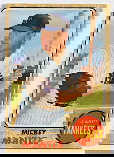 Vintage Baseball Card TOPPS MICKEY MANTLE 1968 #18: Baseball Card. Provenance from a PBC Collector. We have included quality images to show it's actual condition. This lot is located in Boca Raton, Fl and its shipment will be made directly by Arteliste