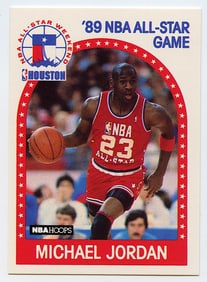 1989 Hoops #21 Michael Jordan Bascketball Card Chicago