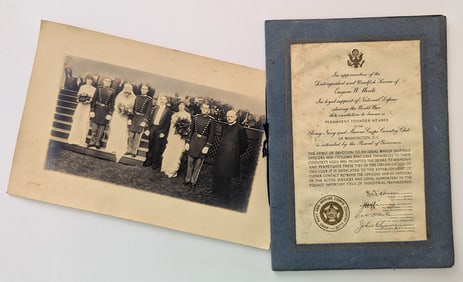 Vintage Ephemera Army Navy And Marine Corps & Photograph