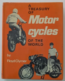 A TREASURY OF MOTOR CYCLES OF THE WORLD FLOYD CLYMER -PHOTOS
