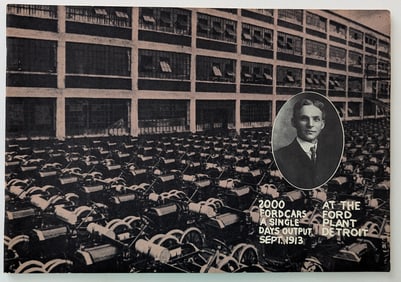 Model T Ford; 2000 Cars a Single Days Output, Sept. 1913, Smithsonian 1974