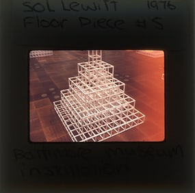 Art Original 20th C. 35mm Slide Artist SOL LEWITT (1928 - 2007)