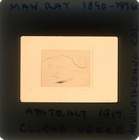 Art Original 20th C. 35mm Slide Artist MAN RAY (1890 - 1976)