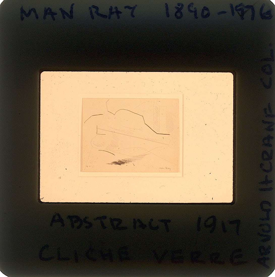 Art Original 20th C. 35mm Slide Artist MAN RAY (1890 - 1976): The provenance of this lot is from the estate of a deceased formal art collector in Miami, FL. We have included quality images to show it's actual condition. This lot is located in Boca Raton, Fl and