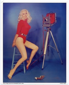 BUNNY YEAGER Vintage Pin Up Litho SELF-PORTRAIT
