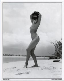BUNNY YEAGER Vintage Pin Up Litho BETTIE PAGE