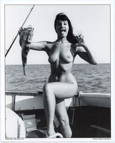 BUNNY YEAGER Vintage Pin Up Litho BETTIE PAGE