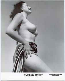 BUNNY YEAGER Vintage Pin Up Litho EVELYN WEST