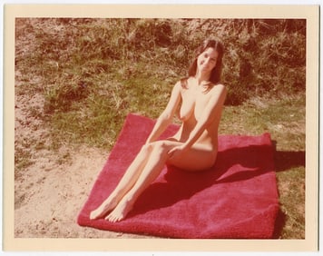 Pin Up Kodak Print Photo Naturalism Nude 3.5" x 5" Ca 1970s / 1980s