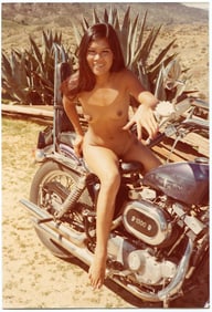 Pin Up Kodak Print Photo Naturalism Nude 3.5" x 5" Ca 1970s / 1980s