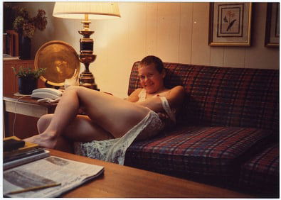 Pin Up Kodak Print Photo Naturalism Nude 3.5" x 5" Ca 1970s / 1980s