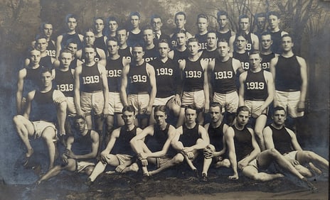 Scarce Authentic Antique Photo University Track Team , N. Y. 1919