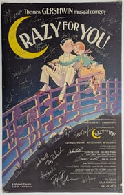 Authentic Card Poster CRAZY FOR YOU Signed Cast Poster