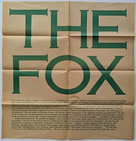 Vintage Rare Authentic Poster THE FOX Ca. 1975 - 23" x 22"