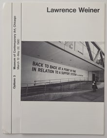 LAWRENCE WEINER , Museum of Contemporary Art, Chicago, 1980