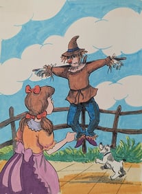 Original Watercolor DISNEY Illustration by ALVARO ARCE