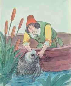 Original Watercolor DISNEY Illustration by ALVARO ARCE