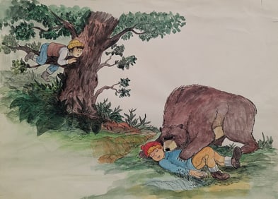 Original Watercolor DISNEY Illustration by ALVARO ARCE