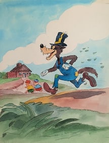 Original Watercolor DISNEY Illustration by ALVARO ARCE