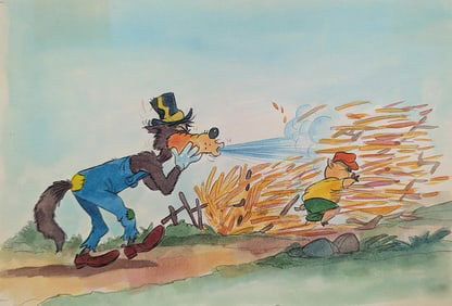 Original Watercolor DISNEY Illustration by ALVARO ARCE