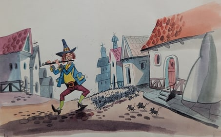 Original Watercolor DISNEY Illustration by ALVARO ARCE