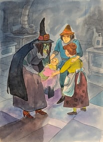Original Watercolor DISNEY Illustration by ALVARO ARCE