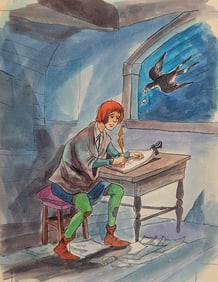 Original Watercolor DISNEY Illustration by ALVARO ARCE