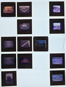 Scarce Set of Original 20th C. Set 35mm Art Slides ROBERT SMITHSON