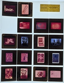 Scarce Set of Original 20th C. Set 35mm Art Slides LUCAS SAMARAS