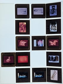 Scarce Set of Original 20th C. Set 35mm Art Slides LUCAS SAMARAS