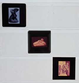 Scarce Set of Original 20th C. Set 35mm Art Slides RODIN