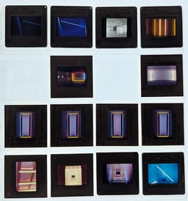 Scarce Set of Original 20th C. Set 35mm Art Slides DAN FLAVIN