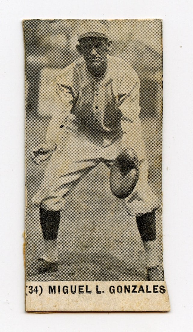 MIGUEL GONZALEZ 1928 HAND CUT #34: The provenance is from a deceased collector in Palm Beach. We have included quality images to show it's actual condition. We have included quality images to show it's actual condition. This lot is loc