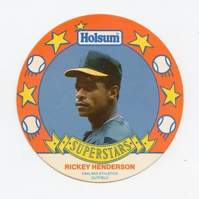 HOLSUM SUPERSTARS RICKEY HENDERSON DISC #8