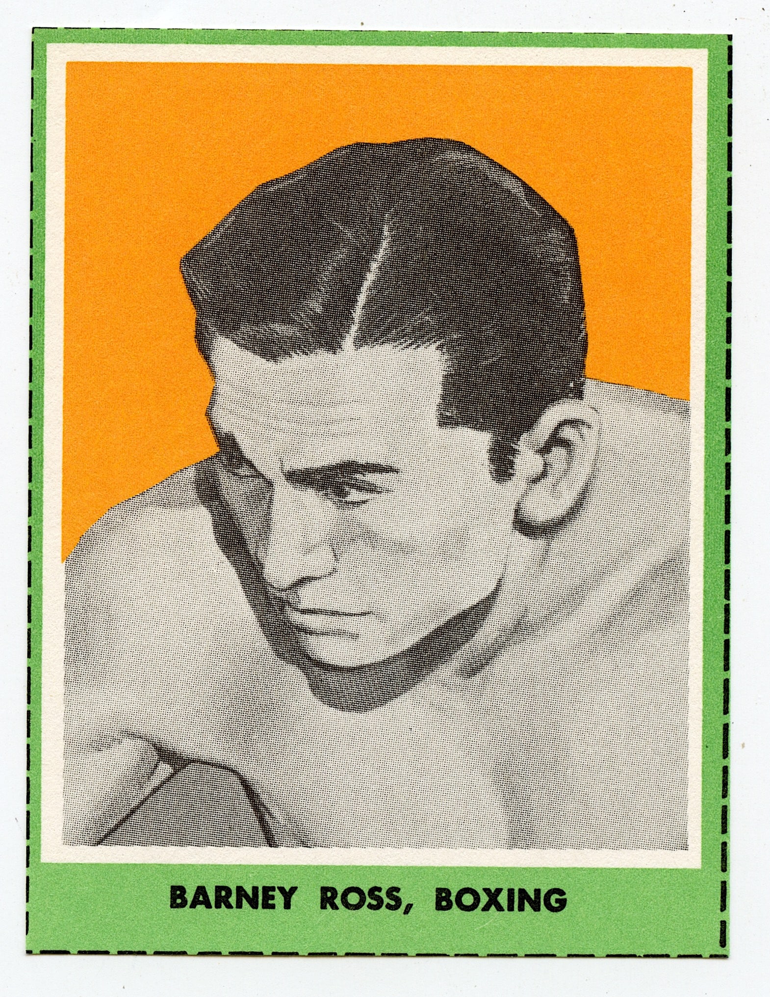 1963 U. S. Jewish Sport Barney Ross Boxing Card: The provenance is from a deceased collector in Palm Beach. We have included quality images to show it's actual condition. We have included quality images to show it's actual condition. This lot is loc