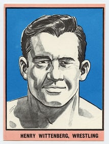 1963 U. S. Jewish Sport Henry Wittenberg Wrestling Card