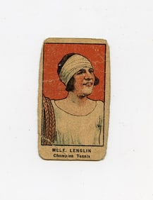 1921 W551 Suzanne Lenglen Strip TENNIS Card World #1 Champ
