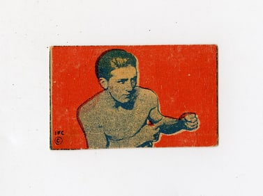 Rare 1925 GEORGE CARPENTIER BOXER Hand Cut Strip Card