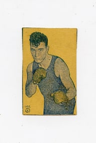 Rare 1925 BENNY LEONARD BOXER Hand Cut Strip Card