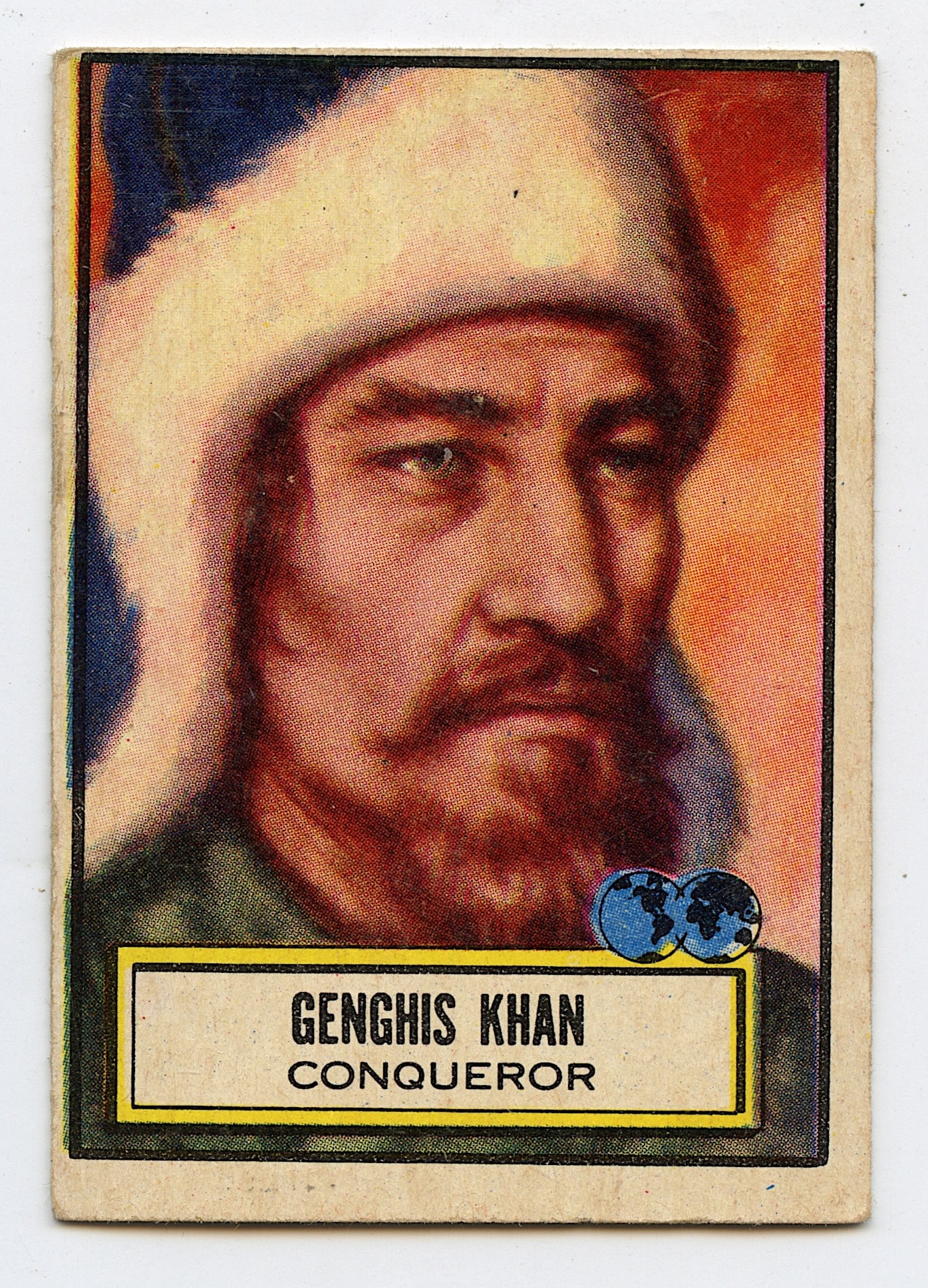 1952 Look 'n See #128 GENGHIS KHAN: The provenance is from a deceased collector in Palm Beach. We have included quality images to show it's actual condition. We have included quality images to show it's actual condition. This lot is loc