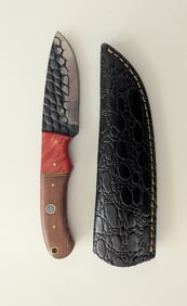 Handcrafted Heirloom Damaskus Steel Knife 4" Long