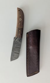 Handcrafted Heirloom Damaskus Steel Knife 4" Long