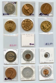 Scarce Set 12 Vintage Token Collection OPPORTUNITY!