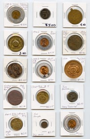 Scarce Set 15 Vintage Token Collection OPPORTUNITY!