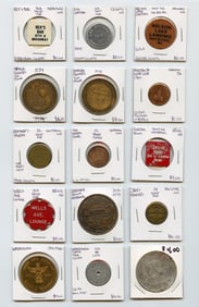 Scarce Set 15 Vintage Token Collection OPPORTUNITY!