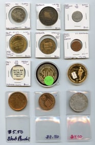 Scarce Set 12 Vintage Token Collection OPPORTUNITY!