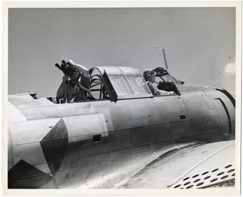 Vintage Official U.S. Navy Photograph Combat Photographers, 1945